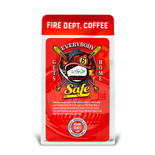 A 12oz bag of Benefit Coffee for Chief Stott. 