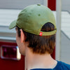 The back of the Military Green Groovy Dad Hat