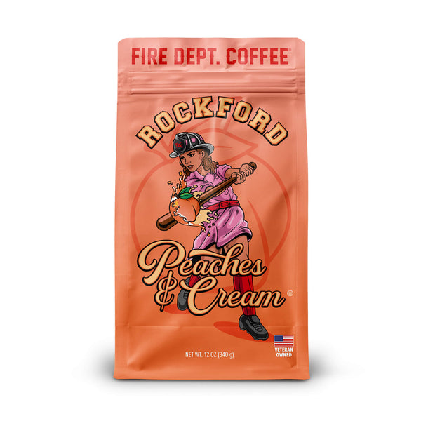 Fire Department Coffee Rockford Peaches and Cream Coffee 12 ounce bag