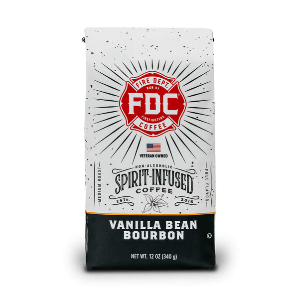 12oz bag of Vanilla Bean Bourbon Infused Coffee