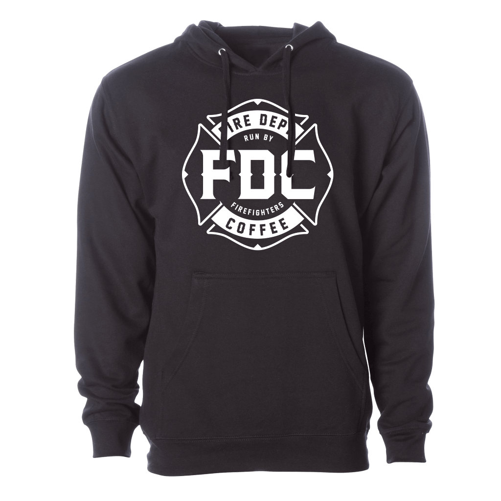 Fire Department Coffee Black Hoodie