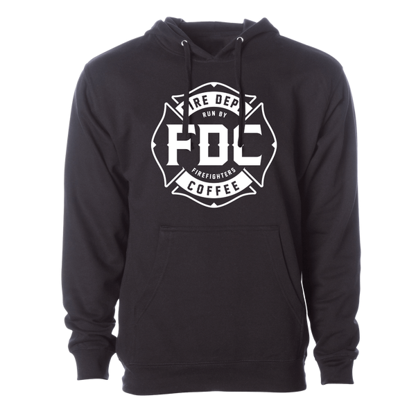 Fire Department Coffee Black Hoodie