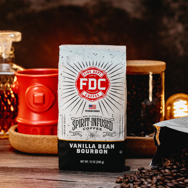 Fire Dept. Coffee, Vanilla Bean Bourbon Infused Coffee