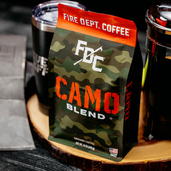 Fire Department Coffee 12 oz Camo Blend