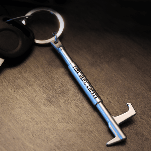 A New York Hook bottle opener scaled to fit your keychain.